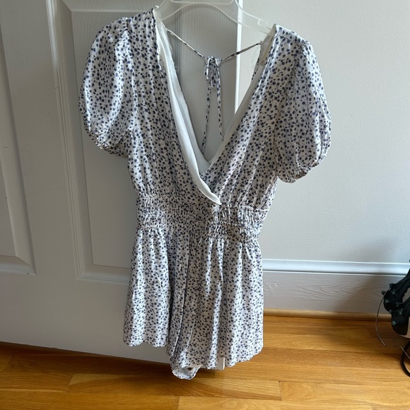 Purple Floral Altar’d State romper IN GOOD CONDITION - Picture 2 of 5